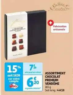 Auchan Vendôme - assortiment chocolat premium offre