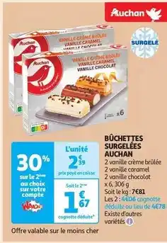 Auchan Auchan - büchettes surgelées offre