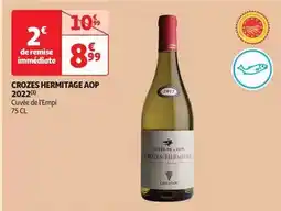 Auchan Cave de tain - crozes hermitage aop 2022 offre