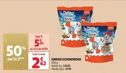 Auchan Kinder - schokobons offre