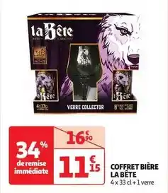 Auchan La bête - coffret bière offre