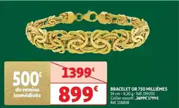 Auchan Bracelet or 750 millièmes offre