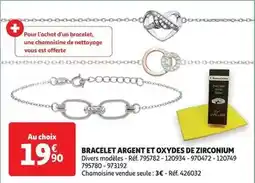 Auchan Bracelet argent et oxydes de zirconium offre