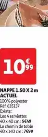 Auchan Actuel - nappe offre