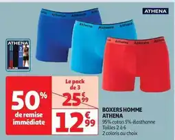 Auchan Athena - boxers homme offre