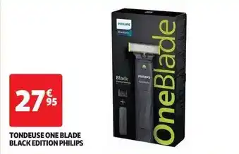 Auchan Philips - tondeuse one blade black edition offre