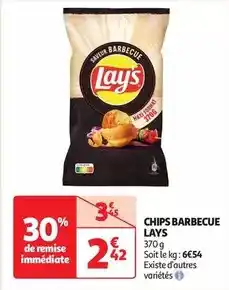 Auchan Supermarché Lay's - chips barbecue offre