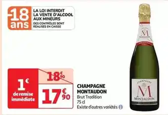 Auchan Supermarché Montaudon - champagne offre