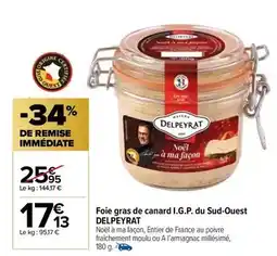 Carrefour Market Delpeyrat - foie gras de canard i.g.p. du sud-ouest offre