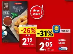 Lidl Toque du chef - mozza sticks offre