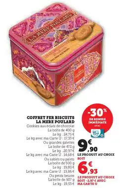 Hyper U LA MERE POULARD Coffret fer biscuits offre