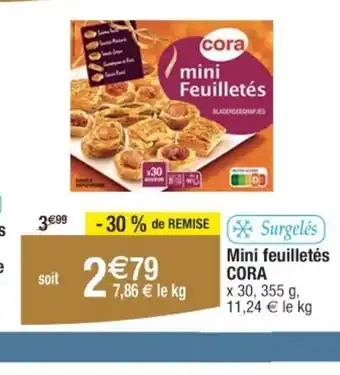 Cora Mini feuilletés offre