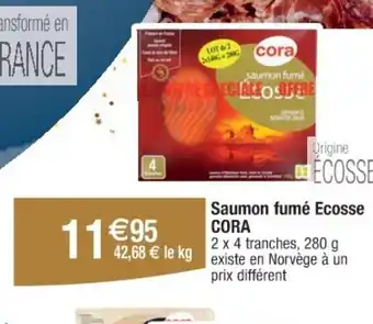 Cora CORA Saumon fumé Ecosse offre