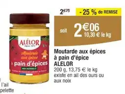 Cora ALELOR Moutarde aux epices a pain d'epice offre