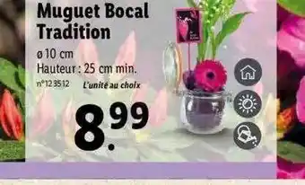 Lidl Muguet Bocal Tradition offre