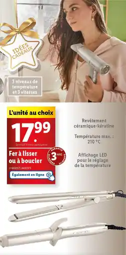 Lidl Fer à lisser ou à boucler offre