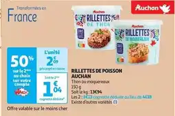 Auchan Auchan - rillettes de poisson offre