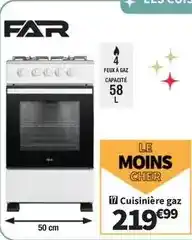 Conforama Far - cuisiniere gaz offre