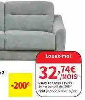 Conforama Location longue durée offre