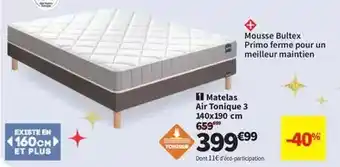 Conforama Bultex - matelas air tonique 3 140x190 cm offre