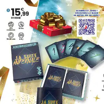 JouéClub Jeu la suite infernale offre