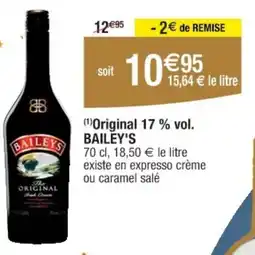 Cora BAILEY'S Original 17% vol. offre