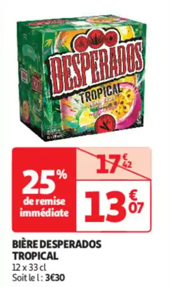 Auchan Supermarché DESPERADOS Bière tropical offre