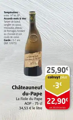 Colruyt La Fiole du Pape Châteauneuf-du-Pape AOP offre