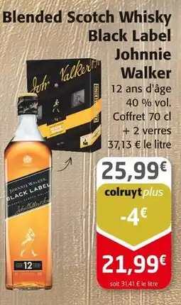 Colruyt Johnnie Walker Blended Scotch Whisky Black Label offre