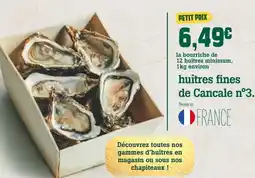 Manger Bouger huîtres fines de Cancale n°3 offre