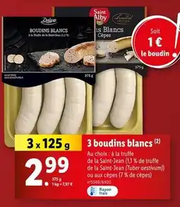 Lidl Deluxe Boudins Blancs offre