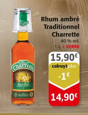 Colruyt Charette Rhum ambré Traditionnel offre