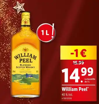 Lidl William Peel offre