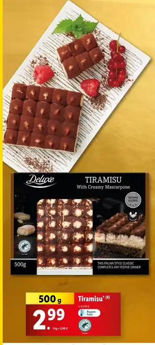 Lidl DELUXE Tiramisu offre