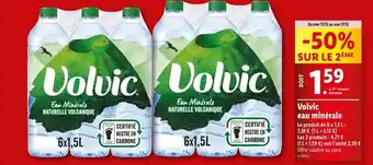 Lidl VOLVIC eau minérale offre