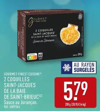 ALDI GOURMET FINEST CUISINE 2 Coquilles Saint-Jacques de la Baie de Saint-Brieuc offre