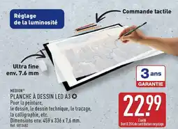 ALDI MEDION Planche à dessin led a3 offre