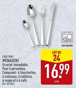 ALDI CROFTON Ménagère offre