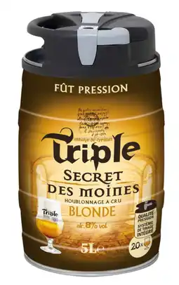 Auchan Mini Fût Triple Secret Des Moines offre