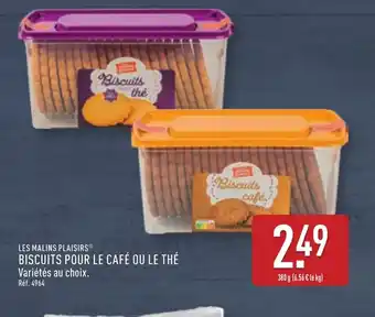 ALDI LES MALINS PLAISIRS Biscuits pour le café ou le thé offre