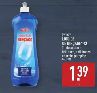 ALDI TWIDO Liquide de rincage offre