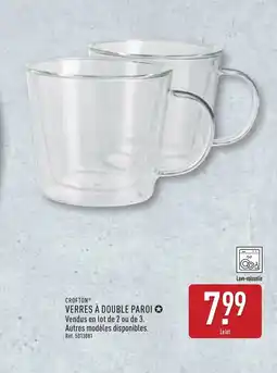 ALDI CROFTON Verres à double paroi offre