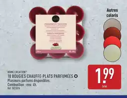 ALDI HOME CREATION18 bougies chauffe-plats parfumées offre