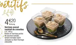 Migros Verrines avocat cocktail de crevettes offre