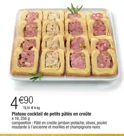 Migros Plateau cocktail de petits pâtés en croûte offre