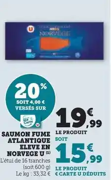 Super U U - homard canadien msc surgele saveurs offre