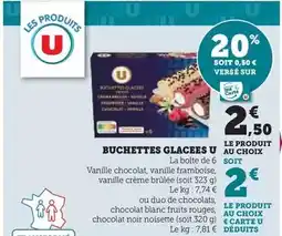 Super U U - buchettes glaces offre