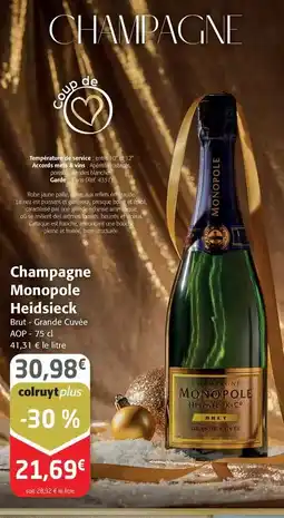 Colruyt Heidsieck & co - champagne monopole offre