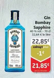 Colruyt Bombay sapphire - gin offre