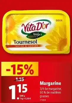 Lidl Margarine offre